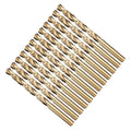 Drill Bit, 5/16" Cutting Diameter (7.938mm), 4241 HSS Black and Gold 118° Cutting Angle Versatile Jobber Bits - (Applications: for Drilling Plastic Wood Soft Thin Metal), 12-Pieces