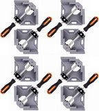 8pcs Corner Clamp - Right Angle 90 Degree Wood Clamps For Woodworking, With Adjustable Swing Jaw Aluminum Alloy Frame, For Welding, DIY Woodworking