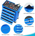 5 Drawers Rolling Tool Chest, Portable Storage Tool Box with Wheels, Tool Chest with Lock for Warehouse, Garage, Repair Shop and Tool Room