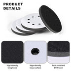 4Pack 5 Inch 8 Holes Orbital Sander Foam Pad,Hook and Loop Foam Sanding Pads,Sponge Cushion Buffer Backing Pad for Orbital Sander