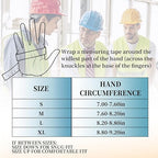 JUMPHIGH Mens Work Gloves 2 Pairs, Synthetic Leather Mechanic Gloves, Touchscreen, Multipurpose, Garden, Construction, Warehouse, Truck Driving (L)