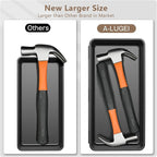 A-LUGEI【𝟰𝟲𝗣𝗖𝗦 & 5 Size】Tool Box Organizer Tray Divider Set, 【Black】 Desk Drawer Organizer, Garage Organization and Storage Toolbox Accessories Rolling Tool Chest Cart Cabinet WorkBench Small Part