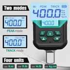1/2-Inch Drive Digital Torque Adapter, 15-295 ft-lb (20-400 Nm), ±2% Accuracy - High-Torque Meter Gauge & Checker with Buzzer & LED for Truck, Tractor, Farm Equipment & Automotive Lug Nuts