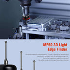 3D Touch Probe Edge Finder Trigger Finder,X Y Z Axis Measurement Centering Rod for Metals, Not Support the Detection of Insulation Materials and Insulating Spindle (Red light)