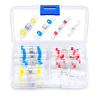 Wirefy 50 PCS Solder Seal Wire Connectors Kit - Heat Shrink Solder Butt Connectors - Resistant Solder Sleeves - Self Soldering Wire Connectors - Set 26-10 AWG