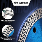 5Pcs/Lot Super Thin Tile Blade 4.5" Diamond Saw Blades for Granite Marble Ceramic Porcelain Tile