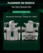 SCITOO Rear Right Brake Caliper With Bracket 19B2570 Compatible For Audi 1999-2006 For Volkswagen 2000-2010