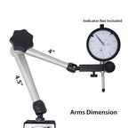Clockwise Tools Magnetic Base, MGBR-01, Magnetic Stand for Digital Dial Indicators, 176lbs Max Pull