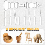 8 Pcs Wood Lathe Tools, Wood Chisel Sets, Suitable For Wood Working Tools, Which is Used for Lathe, is Suitable for Beginners and Professionals (8)
