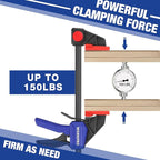 WORKPRO 6" Clamps for Woodworking 2-Pack, Quick-Release Wood Clamps/Spreader Light Duty, One Hand 150 LBS Load Limit, Ideal for Woodworking and DIY Projects