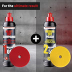 Menzerna Heavy Cut Compound 1000 8 fl oz - Car polish for the speedy removal of deep scratches using foam polishing pads