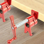 3/4" 2-Pack Pipe Clamp for Woodworking Heavy Duty Cast Iron Quick Release Pipe Clamps with stand Home Improvement, Workshop and Construction Site