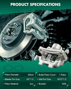 SCITOO 19B6036 19B6037 Rear Left & Right Brake Calipers w/Bracket For INFINITI For G25/For G37/For JX35/For M35h/For M37/For M45/For M56/For Q40/For Q50/For Q60,For Nissan For 370Z/For Murano