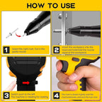 SUVIYA Cordless Rivet Gun Compatible with Dewalt 20V Max Battery(No Battery), Electric Rivet Gun Kit with a kitbox, Brushless Blind Riveter Tool Kit for 1/8", 5/32", 3/16" Rivets