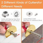 YOSELIN Dovetail Marking Jig Wheel Marking Gauge Tool Set, 1 Woodworking Pencil,1 Wheel Cutter for Hardwood,1 Bearing Wheel Cutter for Soft Wood, Precision Ground Steel Rod for Woodworking …