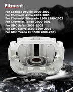 cciyu 18-B4727 Rear Right Brake Caliper Assembly w/Bracket For Cadillac 2000-2002,For Chevy 1999-2005,For GMC 1999-2005