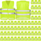 Mepase Reflective Safety Vests High Visibility Mesh Security Vest Work Vest with Silver Strip for Men Women Construction