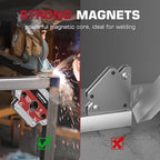 ARCCAPTAIN Welding Magnets 2pcs 55LB Welding Magnet Set, Magnetic Welding Holder, Holding Power Welding Accessories