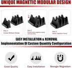 12 PCS Magnetic Modular Wrench Organizer Wrench Holder - Wrenchs Tool Organizers for Tool Drawer Storage, Wrenchs Rack with Metric SAE Labels, Tool Storage Set Holder Festival for Mechanics