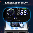 FLARING FC650D PLUS Plasma Cutter 65 AMP Touch Arc Plasma Cutter Machine 120/240V Dual Voltage, Digital Display, High Frequency IGBT Inverter, Post Air/2T/4T, 5/8" Clean Cut with Consumable