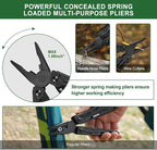 NexTool Multitool, 11 in 1 Multi Tool with Needle Nose Pliers, Scissors and Screwdriver Bits, Stainless Steel Multi Tool Pocket Knife with Safety Locking for Camping,Fishing,Hiking, Mens Gifts Unique