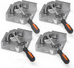 Corner Clamp, 4pcs 90 Degree Right Angle Clamp with Adjustable Aluminum Alloy Swing Jaw, Single Handle Clamps for Woodworking Tools Photo Framing, Present for Men Dad 15.1 Inch