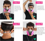 Half Facepiece Reusable Respirator， with 2097 filters Against Dust, Particle, Pollen, Lead Paint & Asbestos,Widely Used in Painting, Cement plant，Decorating Carpentry, Welding, Metal Cutting