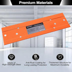Sheet Metal Bender Folding Tool, 12 Inch Hand Seamer for HVAC Ductwork, Roofing & Metal Panels, 3/8" & 1" Fold Depth, Heavy Duty Steel Brake with High-Visibility Orange Finish