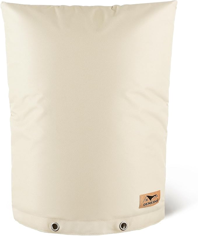 Backflow Preventer Insulation Cover - Water Pipe Insulation Sprinkler Cover for Outside - Insulated Backflow Cover Pouch for Irrigation Back Flow Valve in Winter or Sun Exposure (16" W x 20" H, Sand)