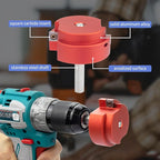 2 Wings PVC Pipe Reamer, Plastic PVC Pipe Fitting Saver Kit Fit into Standard 1/2" Drills 4inch Head Socket Saver Tool