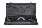 12-Inch Machinist Combination Square – 16R Graduation (1/32", 1/64", 1/50", 1/100") with Adjustable Head and Spirit Level, Made in US