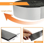 DOBTIM Foam Foil Pipe Insulation Wrap, Reflective Foil Insulation Tape Self Adhesive with High Resilience for Pipe Insulation Wrap 16 Ft Long x 4 Inch Wide x 3/8 Inch Thick