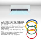 Spring Tube Benders, 4 Pcs 4 meter 1/4in, 3/8in, 1/2in, 5/8in Conditioning Copper Tubing Benders Spring, PE AC Tube Bending Tool Tube Bender Set for Soft Copper Brass Aluminum Thin Steel Tube