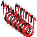 Dunzy 8 Pcs 14 Gauge Jumper Wires Alligator Clips to Alligator Clip Electrical Test Wires Set Silicone Flexible Cable for Electrical Testing (3.3 Ft)