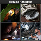 Rechargeable Flashlights High Lumens, 4 Pack 99,000 Lumens Led Flashlights with 5000ɱAh Βattery, Waterproof Powerful Flash Light Multifunctional Flashlights for Home Camping Hiking