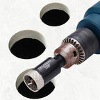 7/8 Inch Diamond Hole-Saw Bits with Pilot Drill Bit - 2pc 7/8" Diamond Tipped Tile Hole Saws with Guiding Bit Accurate Drilling for Porcelain Tile Ceramic Pottery Granite Stone Glass Bottles 22mm