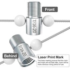 CKE Nut & Bolt Thread Checker (Inch & Metric) - 26 Male/Female Gauges,Stainless Steel - 14 Inch & 12 Metric