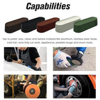 8" Airway Buffing Wheel, 9Pcs Aluminum Wheel Polishing Kit in Diameter 5/8 inch Arbor Hole, Polishing Compound and Aluminum Metal Polishing Wheel Kit for Angle Grinder Mirror Finish