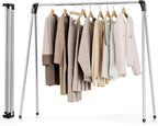 TOOLF Clothes Drying Rack Foldable, Laundry Drying Rack Stainless Steel, Portable Clothes Rack, Drying Rack for Clothing, Indoor Outdoor, Free-Standing, Large Capacity
