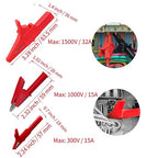 34-in-1 Test Lead and Test Probe Kit for Multimeter Tester | Lead Extension Right Angle to Straight 4mm Banana Plug Connectors Meter Leads | Multi-Type Back Probe Set | Alligator Clips