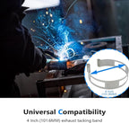 4 Inch (101.6MM) Stainless Steel Welding Tacking Band Clamp,Clamp-On Exhaust Pipe Tacking Band for Welding Fabrication