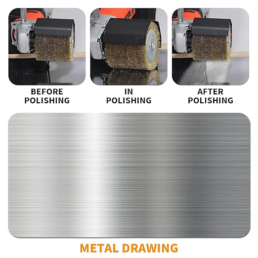120x100mm Copper Plated Steel Wire Brush Wheel Surface Conditioning Tool 4.7" x 4" with 3/4" Quad Keyway for Surface Finishing of Stainless Steel, Aluminum, Metal and Wood (0.3 Wire)