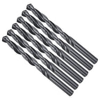 Drill Bit, 8.9mm Cutting Diameter, 4241 HSS Nitriding Black 118° Cutting Angle Versatile Jobber Bits - (Applications: for Drilling Plastic Wood Soft Metal), 6-Pieces