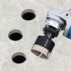 Diamond Hole Saw, 2" Hole Saw for Tiles Granite Marble Ceramic Glass Porcelain, 50mm Core Drill Bit with 5/8-11 Thread and 3/8” Hex Shank Adapter for Angle Grinders & Drills