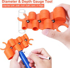 Tubing Cutter 1/8" to 1-3/8" for Pipe Copper PVC with Extra Blade and Reamer, Depth Gauge and Pipe Deburring Tool Kit, 1/8'' to 1-5/8'' Inner Outer Reamer Pipe Tubing Chamfer Tool for PVC PPR Aluminum