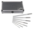 Accusize Industrial Tools Fractional Sizes 1/8" Thru 1/2" by 16th HSS M2 Premium Chucking Reamer Set, Right Hand Cut, 7pcs/Set, 5528-SH00