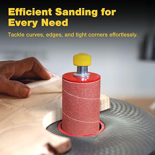 Dark Stone Sanding Sleeves for Spindle Sander 4-1/2" Length (80 Grit, 1-1/2")