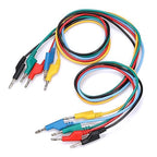 Sumnacon 5pcs Banana to Banana Plug Test Lead Set, 4mm Stackable Banana Plug Wire Test Cable Lead for Multimeter, Electrical Test Wire 1000V/15A