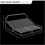 StealthMounts Drawer Hive Deep Socket Holder – 10 Pack | Modular Drawer Organiser for Deep Sockets | Injection-Moulded TPE | Made in UK