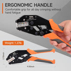 iCrimp Rachet Crimping Tool Set, Quick Change Jaws for Insulated Terminals, Solar Terminals and End Sleeves Ferrules- 4PCS included